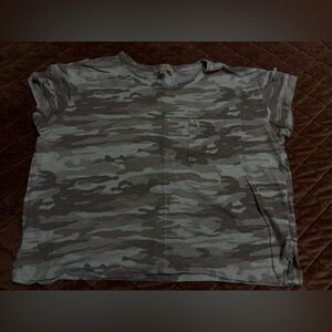 Men's Camouflage Pocket T-Shirt - Gray